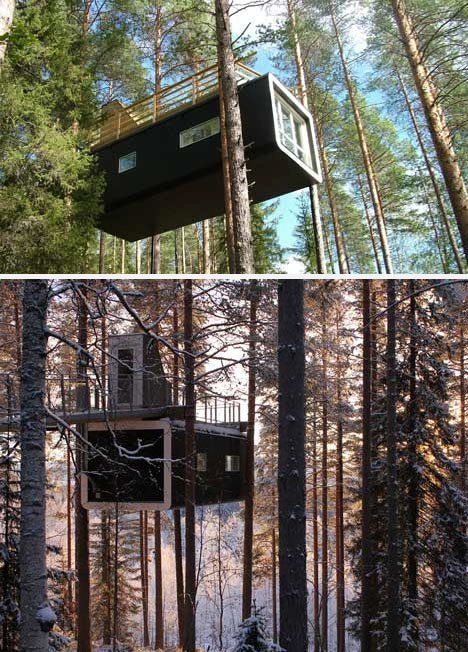hanging cabin