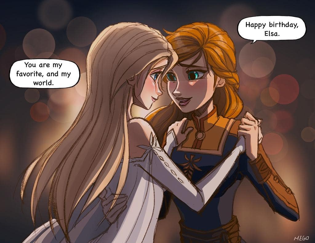 Happy Birthday Elsa by Mego Yang@Twitter