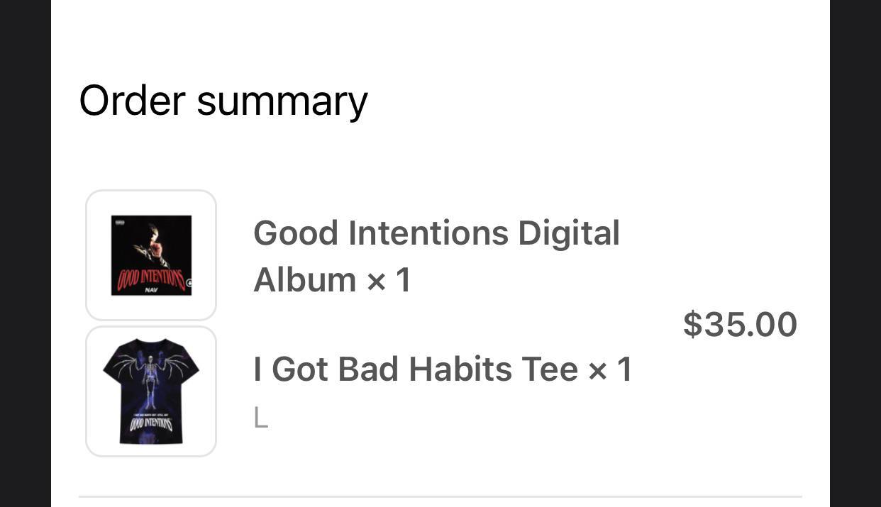 Has anyone received Good Intentions merch?