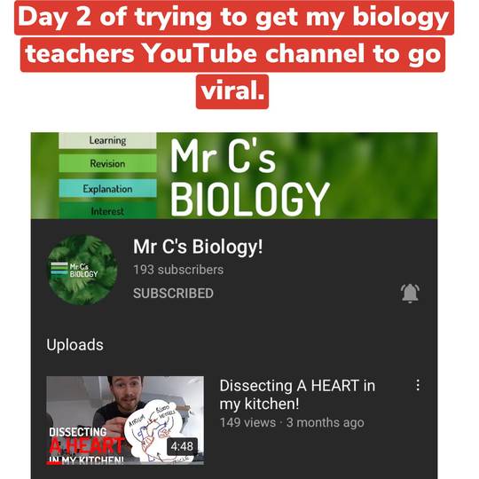 He gained 80 subscribers in a day! He’s going to go insane, thank you so much Reddit and keep going!