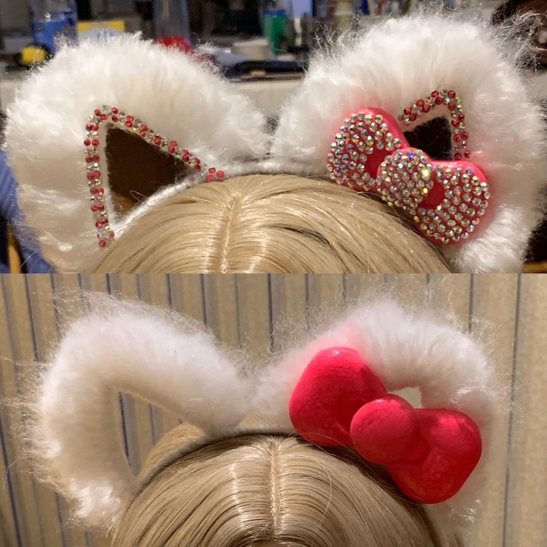 Hello Kitty inspired ears. Bling or not!