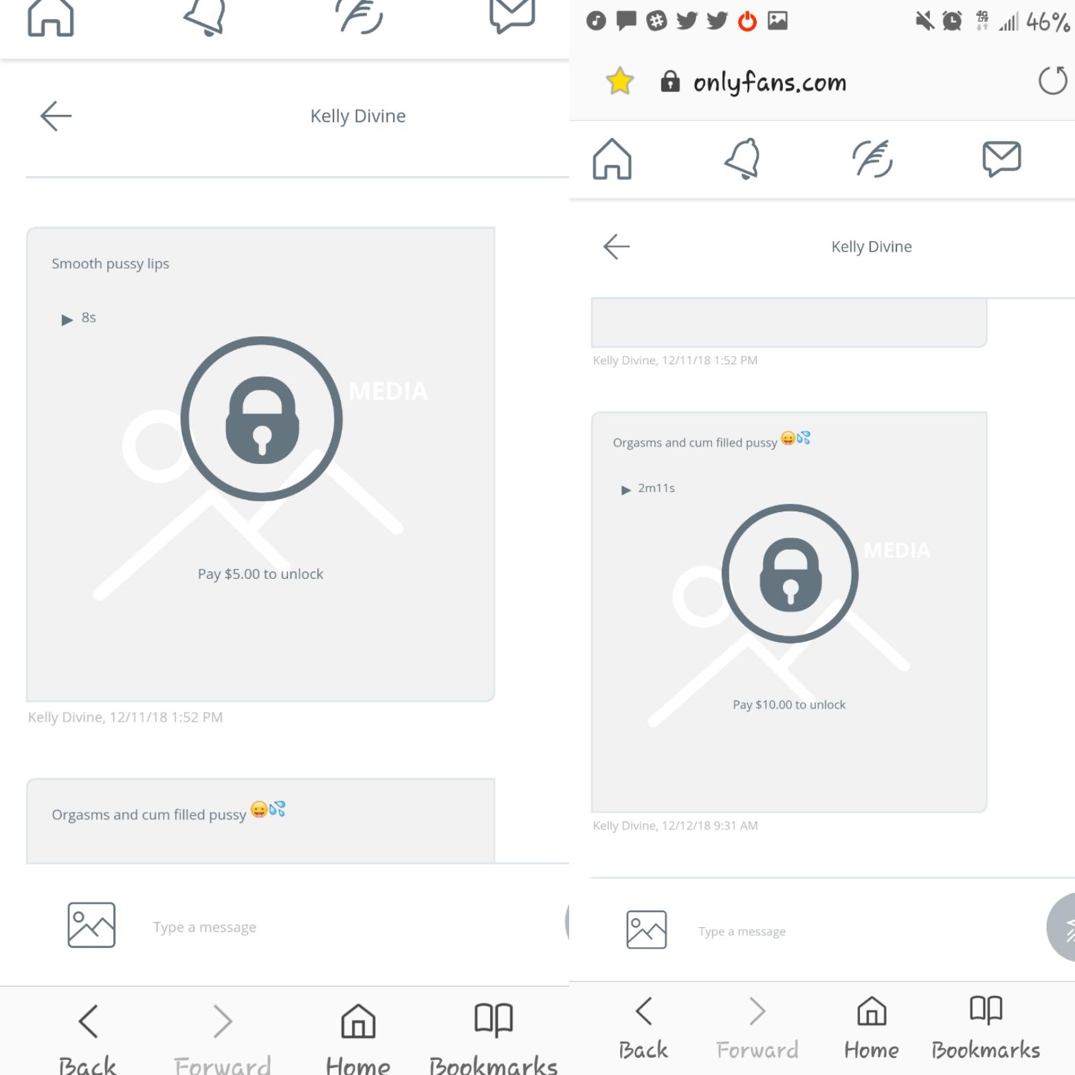 Her onlyfans.... 2 minutes and 19 seconds for $15... she charges $10