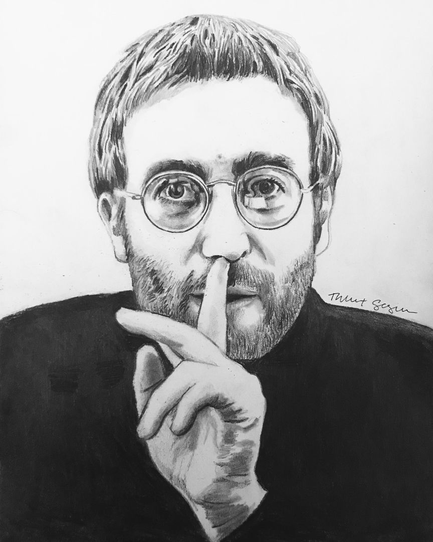 Here’s a drawing of John Lennon I did recently