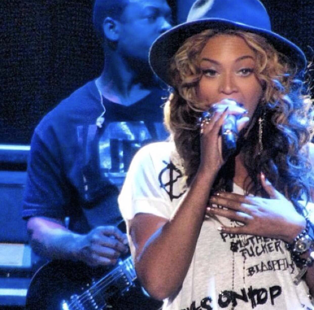 Here's a pic I took of Queen Bey at Coachella when she joined Jay Z ...