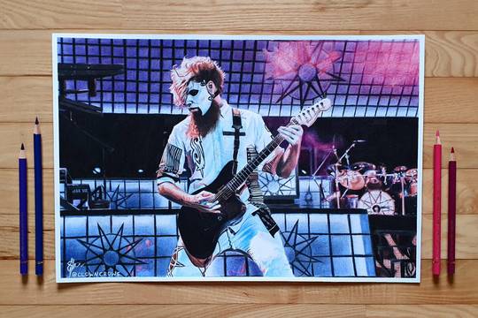 Here's another drawing of Jim! Probably the most difficult drawing I've ever done.