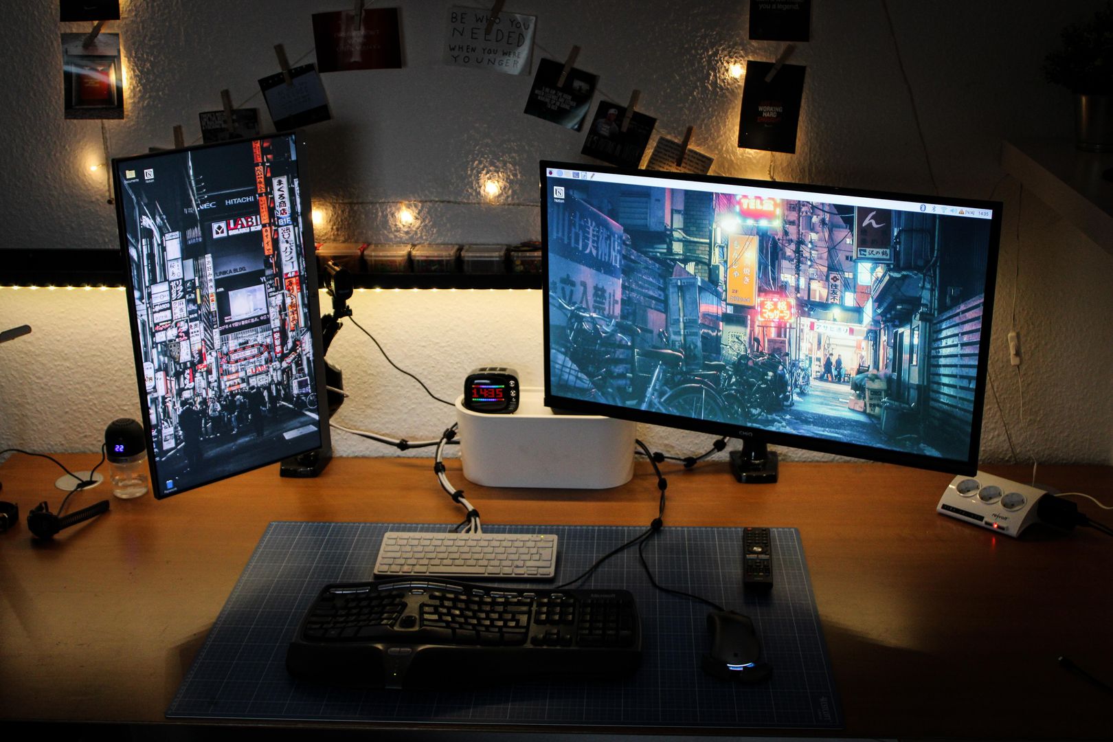 Here's my dual monitor, dual keyboard, Linux powered, raspberry pi 400 setup. Questions, recommendations, comments are welcome. Looking forward to be part of Reddit now.