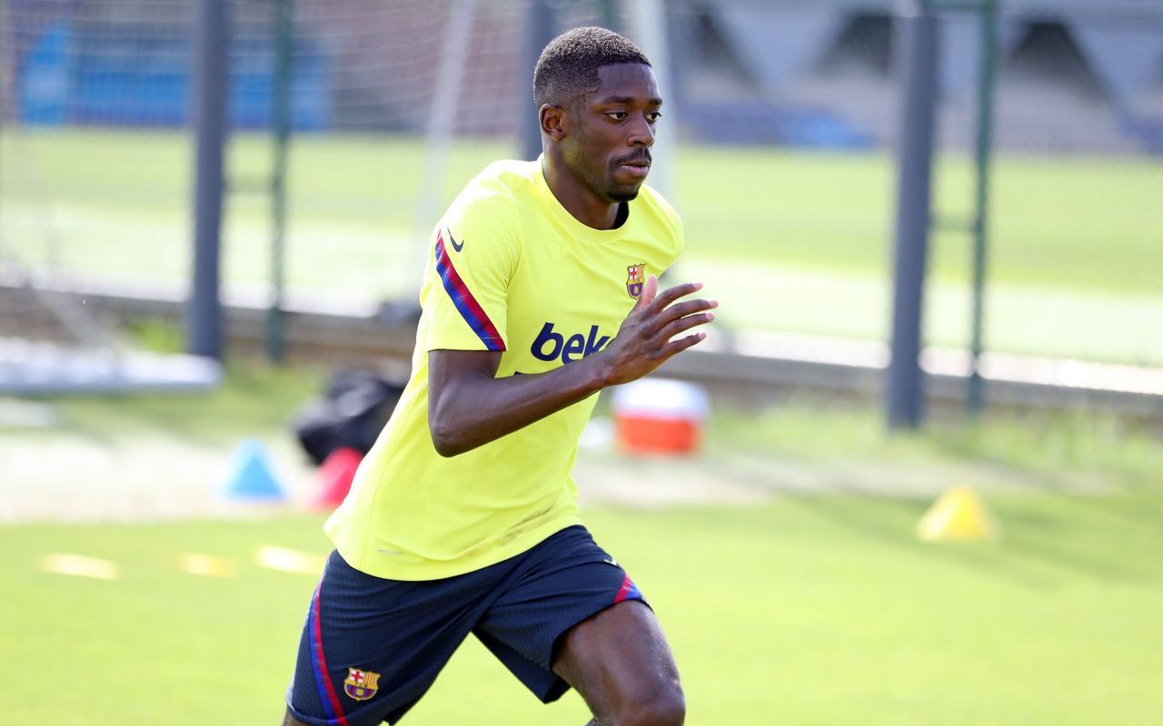 He's back in training!
