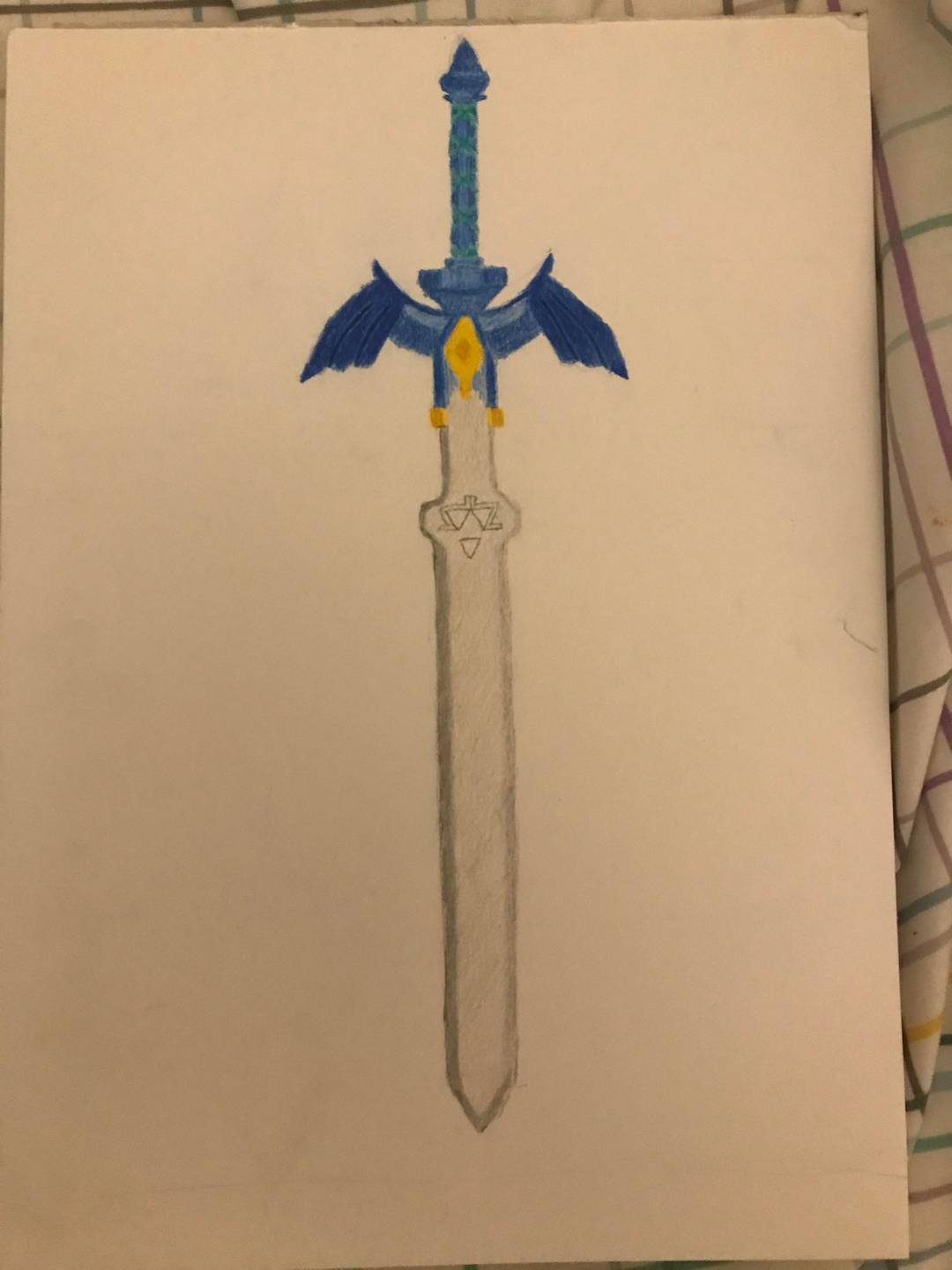 Hi everyone! Do you like the drawing of the Master Sword I just made?