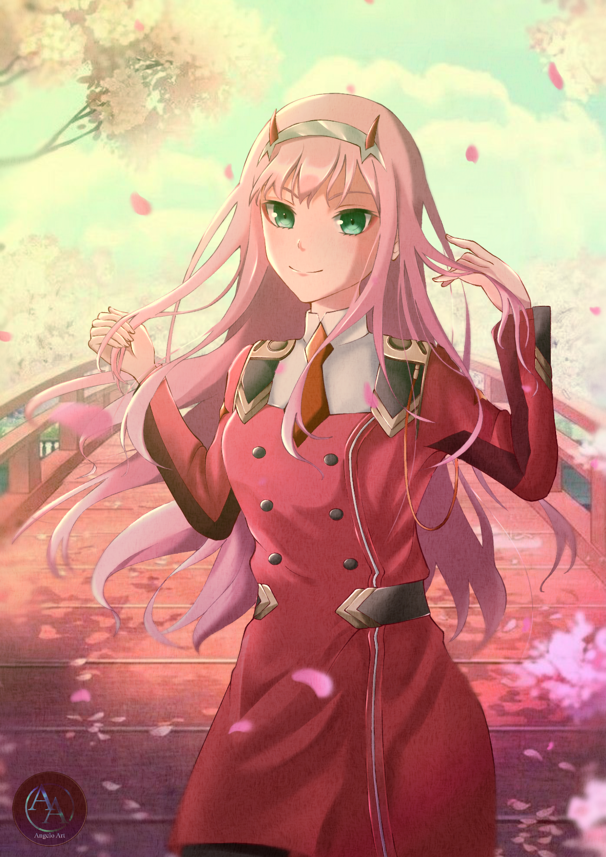Zero Two Weeb Hi guys! Here's my fan art of Zero two. Hope you guys like it!😀 | Scrolller