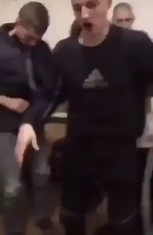 HMB while jumping over the table.