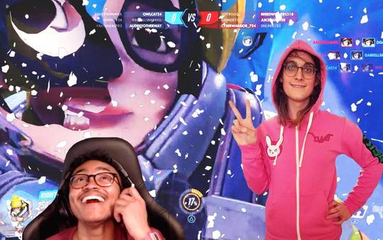 Holiday Overwatch w/my friend Audrey who u might know from the “I don’t want to look or be cis” shirt fame
