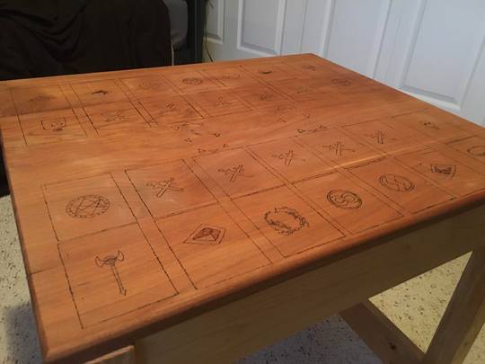 Home made Yu-Gi-Oh! Table