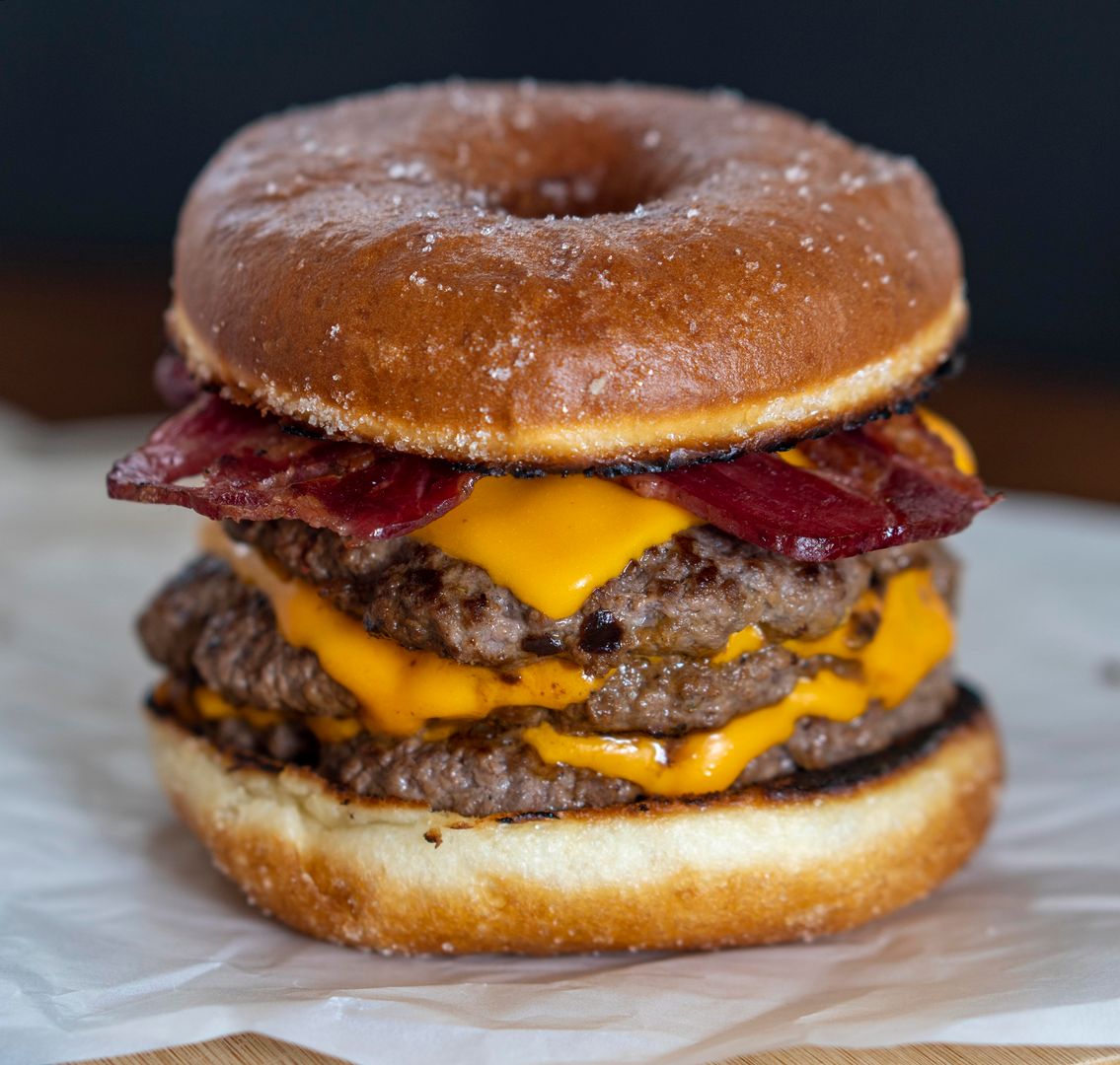 [Homemade] doughnut cheeseburger