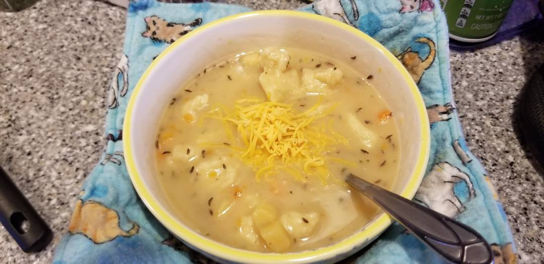 [Homemade] Potato soup with rivels | Scrolller