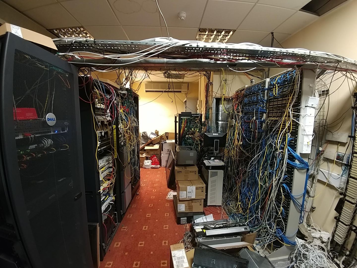 Hotel server room that I recently had the pleasure of visiting...