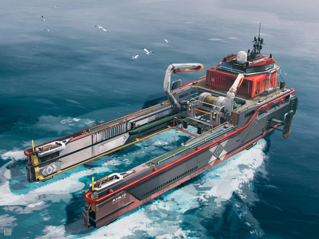 Hoverbarge Loader by Thierry Doizon
