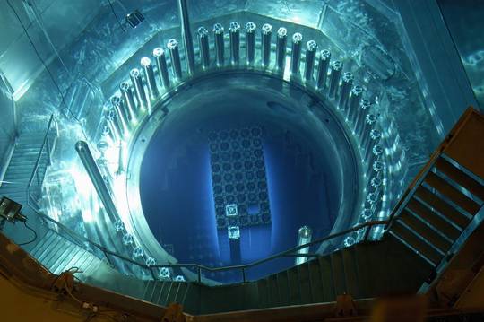 How about a nuclear reactor core, underwater?