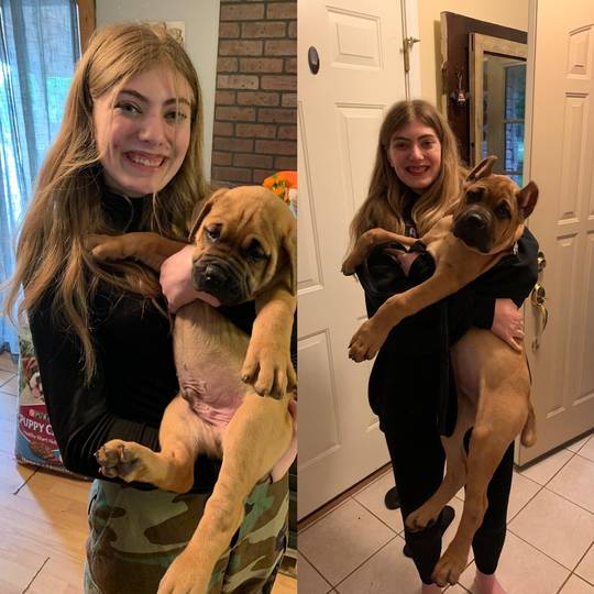 How big of a difference a few weeks makes!