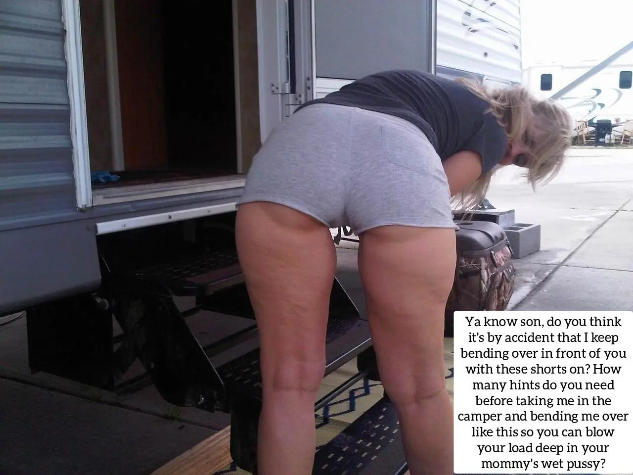 Mommy told me to straight up use her bent over