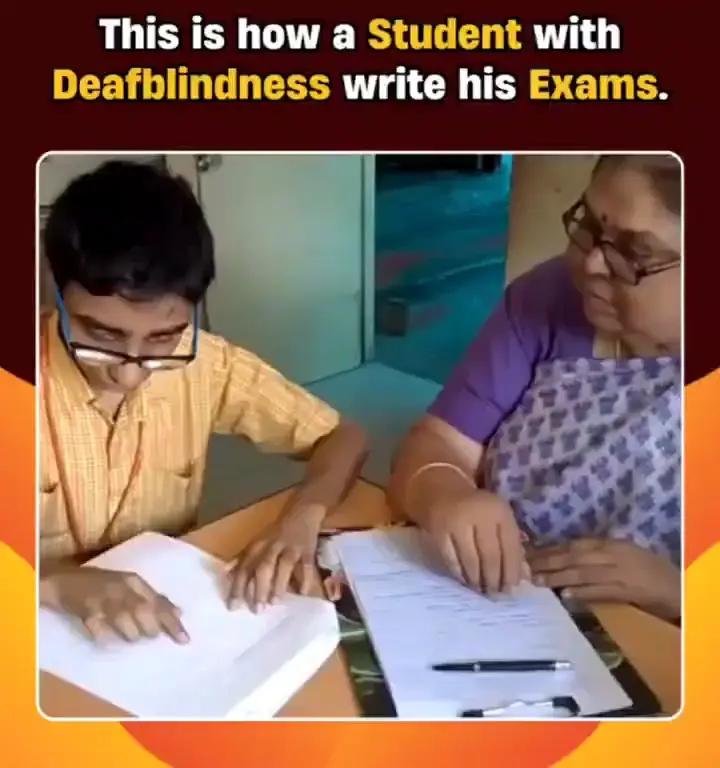 How this student writes his exam