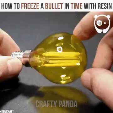 How to freeze a "Bullet In Time" with resin