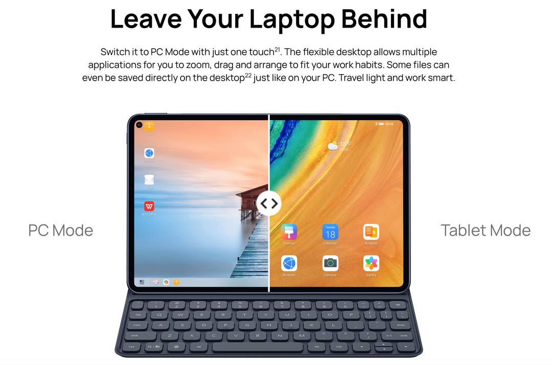 Huawei have a 'PC Mode' on their latest pro tablet, will Apple develop something similar?