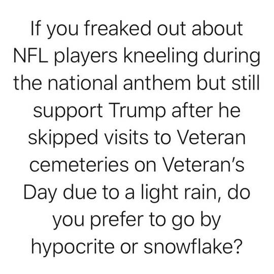 Hypocritical snowflake!