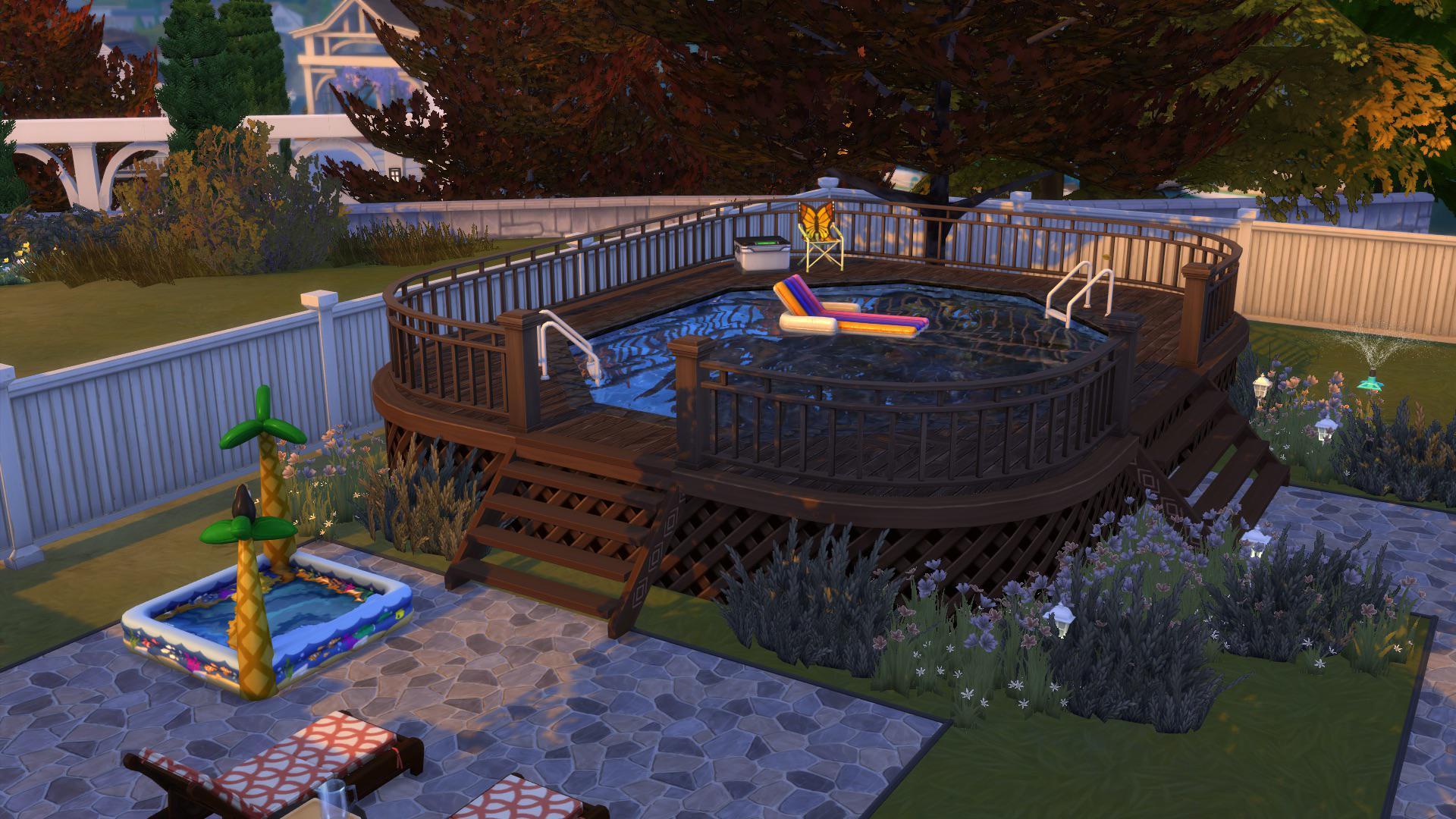 I built my first above ground pool in The Sims 4 today and I’m really proud of myself!