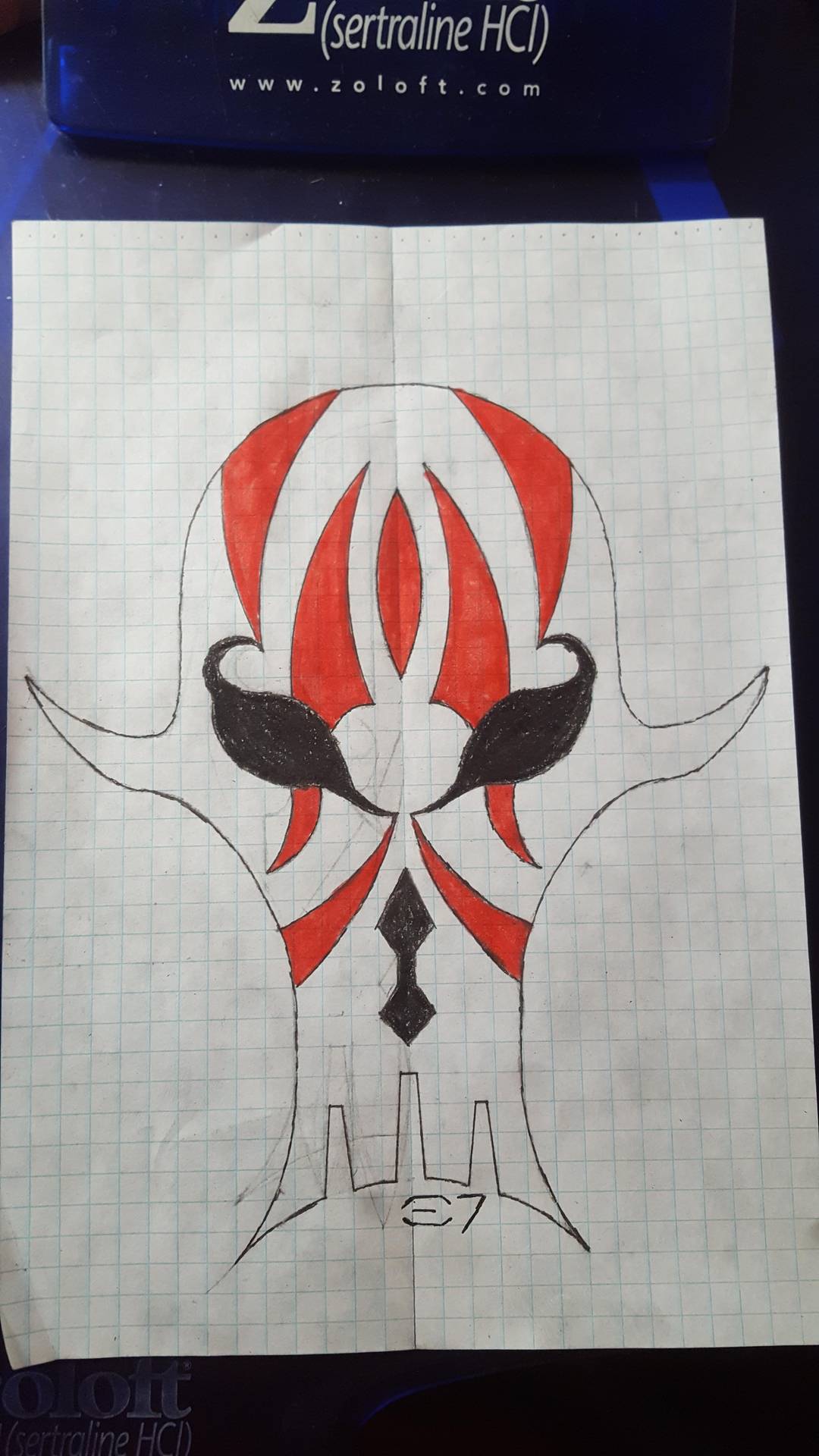 I decided to draw a completely custom Kaleesh Mask. Enjoy