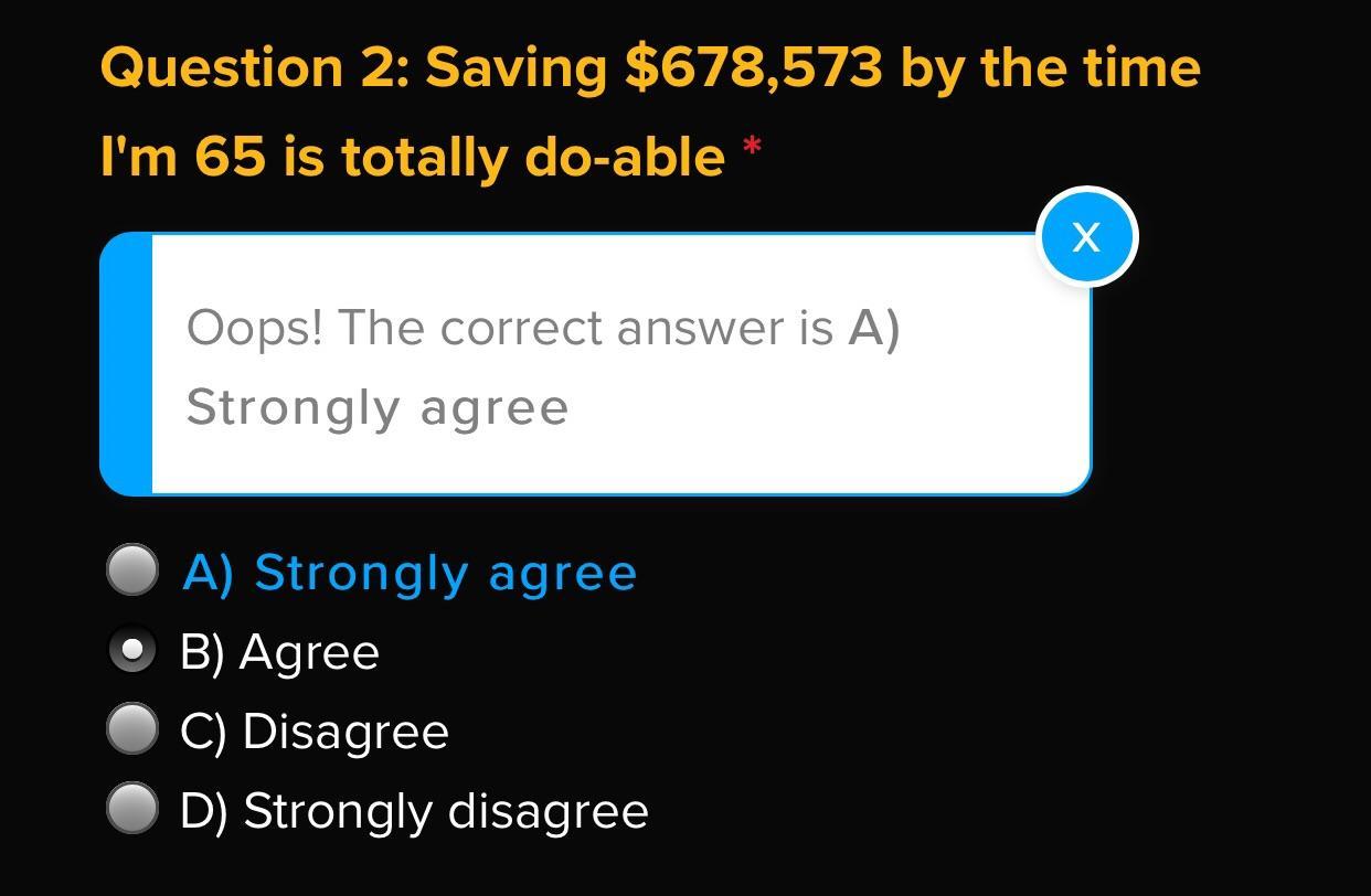 I didn’t agree hard enough