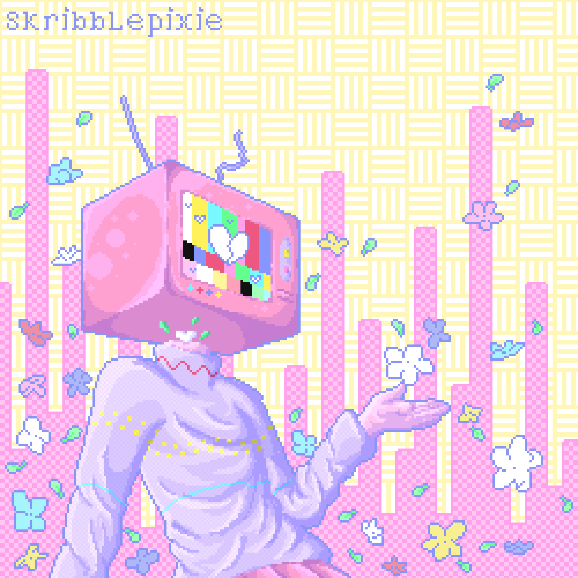 I drew a TV head
