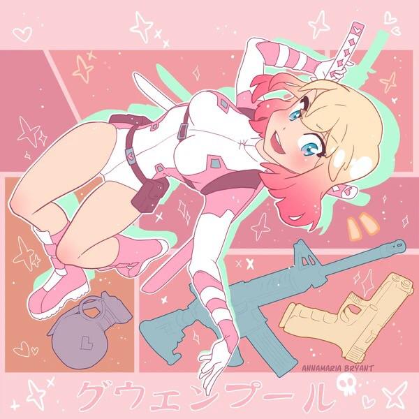 I drew an anime Gwenpool💀💕