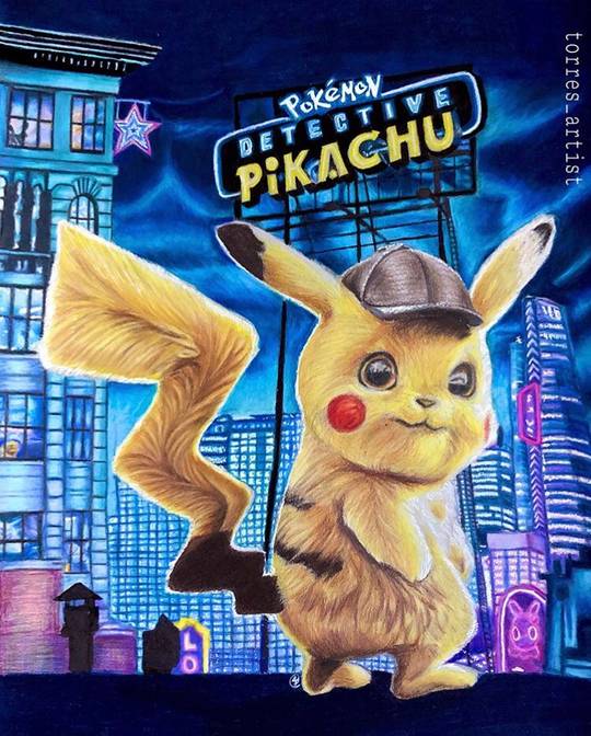 I drew pikachu from the Detective Pikachu movie! I would love to know what you guys think of it! 💖 Also check me out on IG, @torres_artist