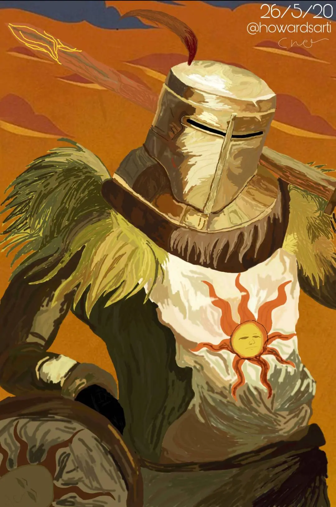 Solarire Drawing I drew solaire :) | Scrolller