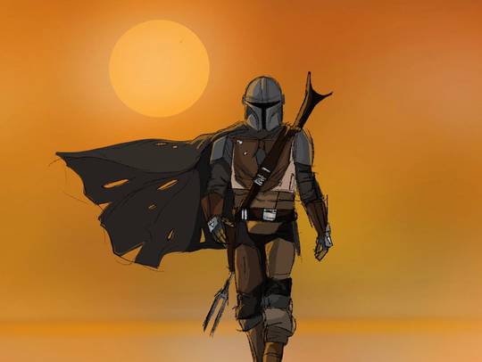 I drew the mandalorian!
