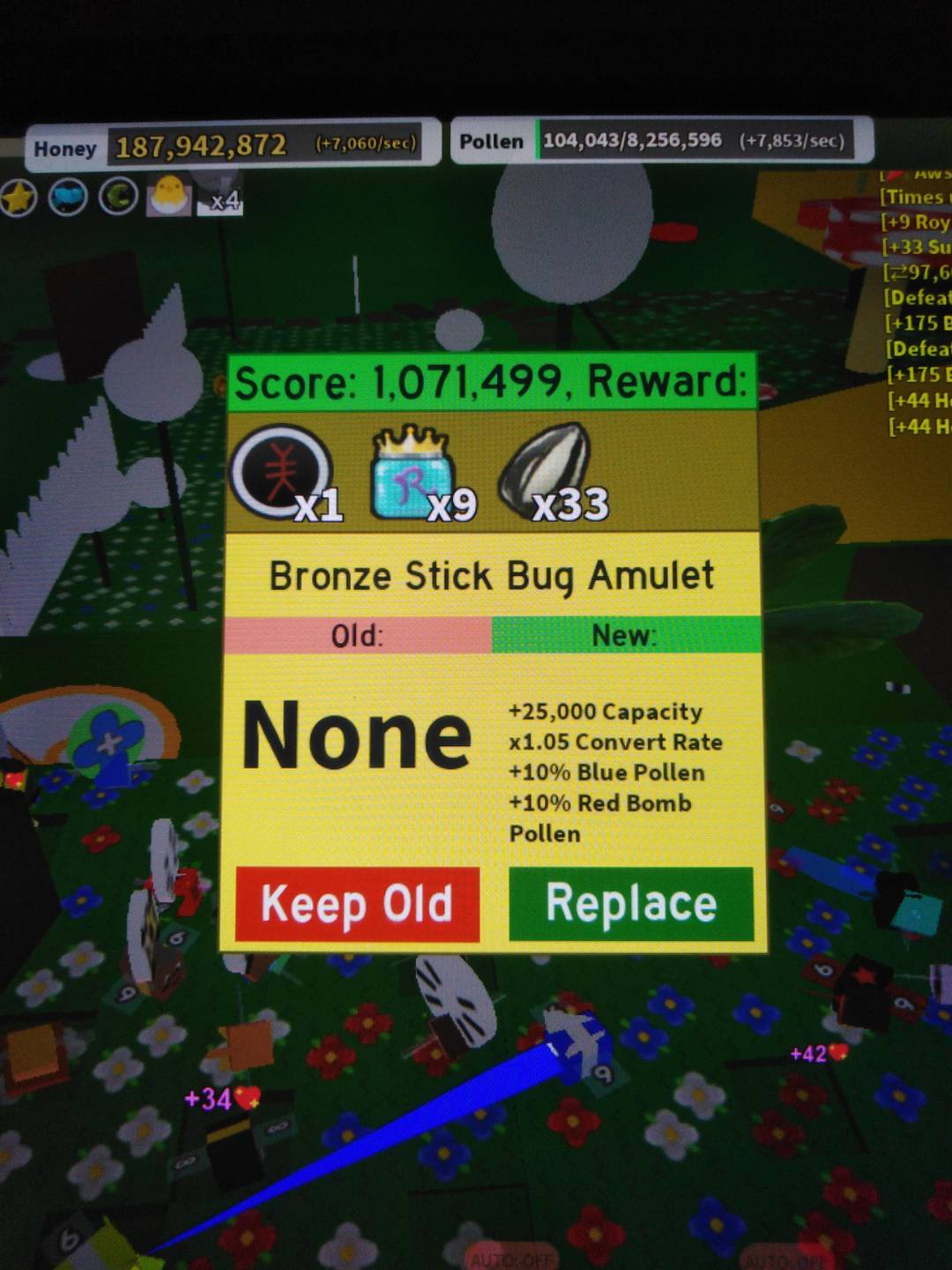 I finally got STICK BUG AMULET!