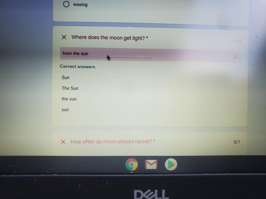 I got this question wrong