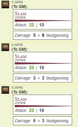 I had to screenshot to prove it to my player...