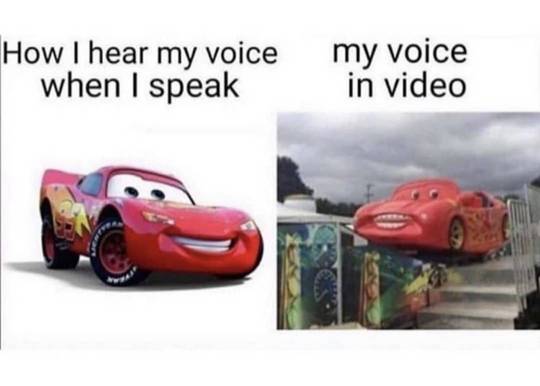I hate my own voice so much