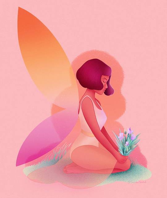I hope you like my lesbian fairy art!