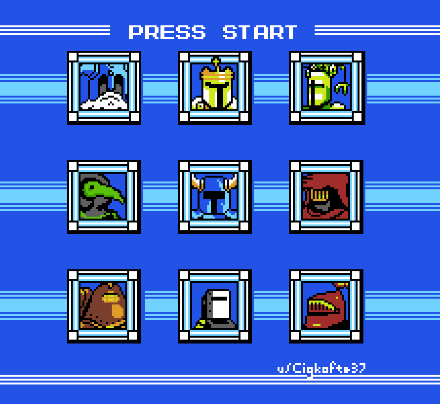 I made a Mega Man themed select screen
