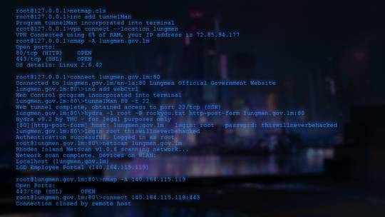 I made a semi-realistic log for the process of hacking Lungmen.