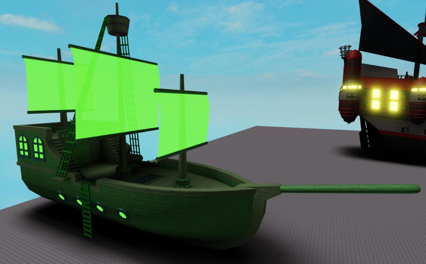 I made a ship inspired by The Flying Dutchman from Spongebob