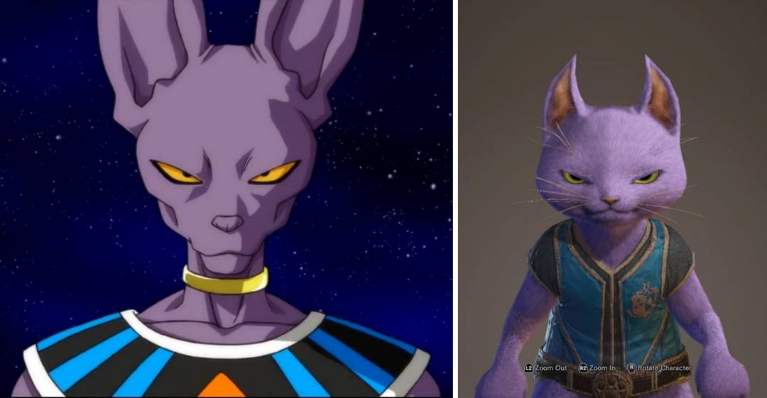 I made my Palico to look like Beerus