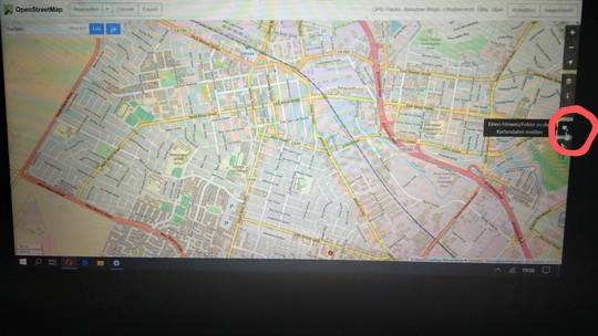 I mapping for the openstreetmap.org project. Last weeks I mapped with other a lot of buildings at Salinas. Now we like to add some points of interes to the map like shops, hotel, restaurants, etc with your local help. If you like add something press the icon in the red circle and add a note. THX.