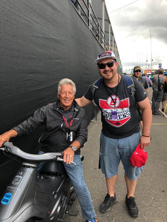 I met Mario Andretti today!