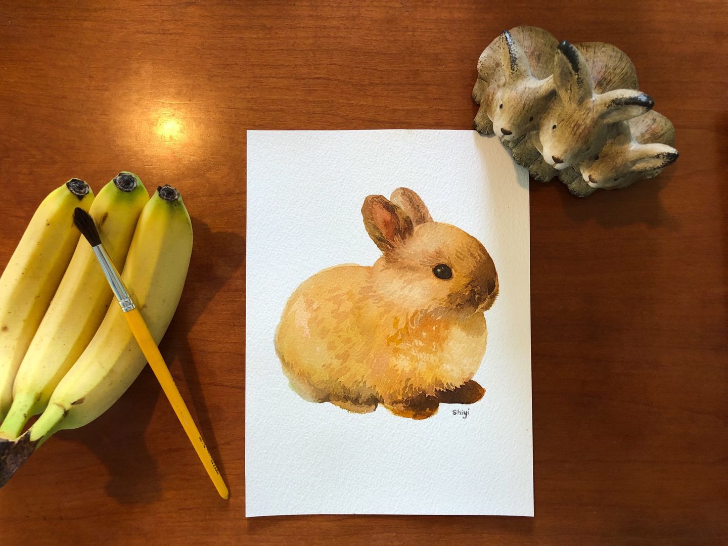 I painted a cute bunny ^^