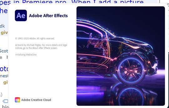 I recently updated my adobe apps, along with creative cloud, now my splash screens are white, (see post) is there anyway to change this?