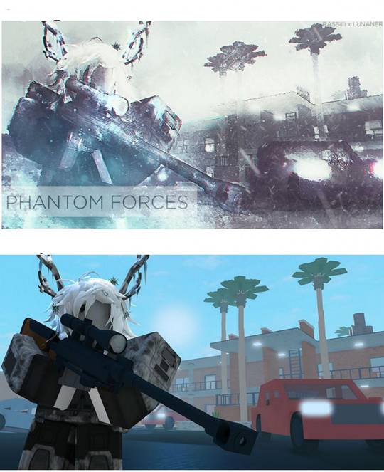 I recreated Phantom Forces thumbnail