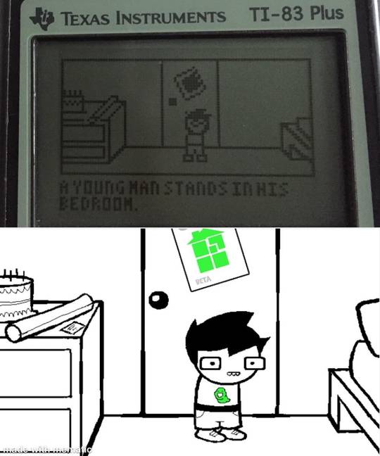 I recreated the first panel using my graphing calculator ^u^